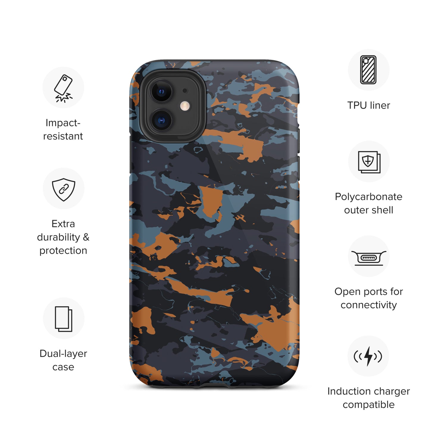 Hardcase iPhone® Handyhülle "Military Blue"