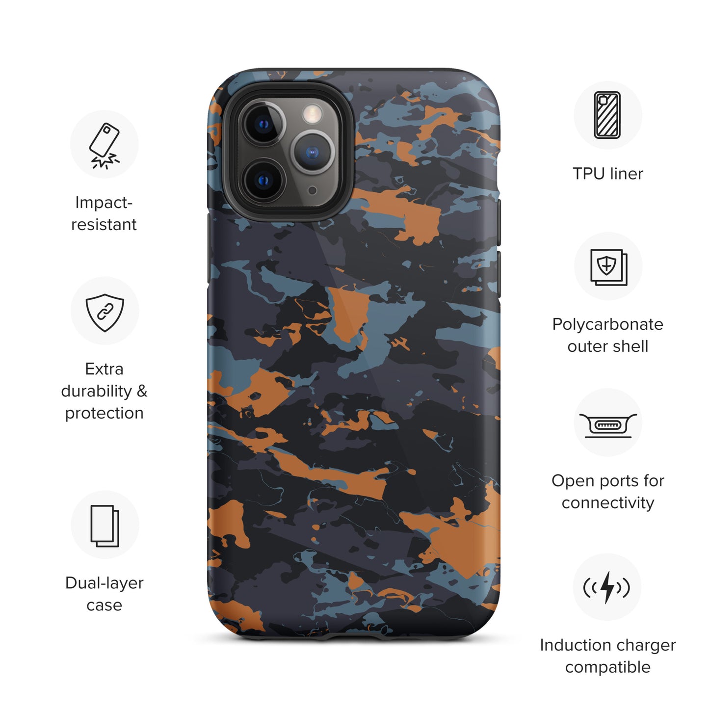 Hardcase iPhone® Handyhülle "Military Blue"