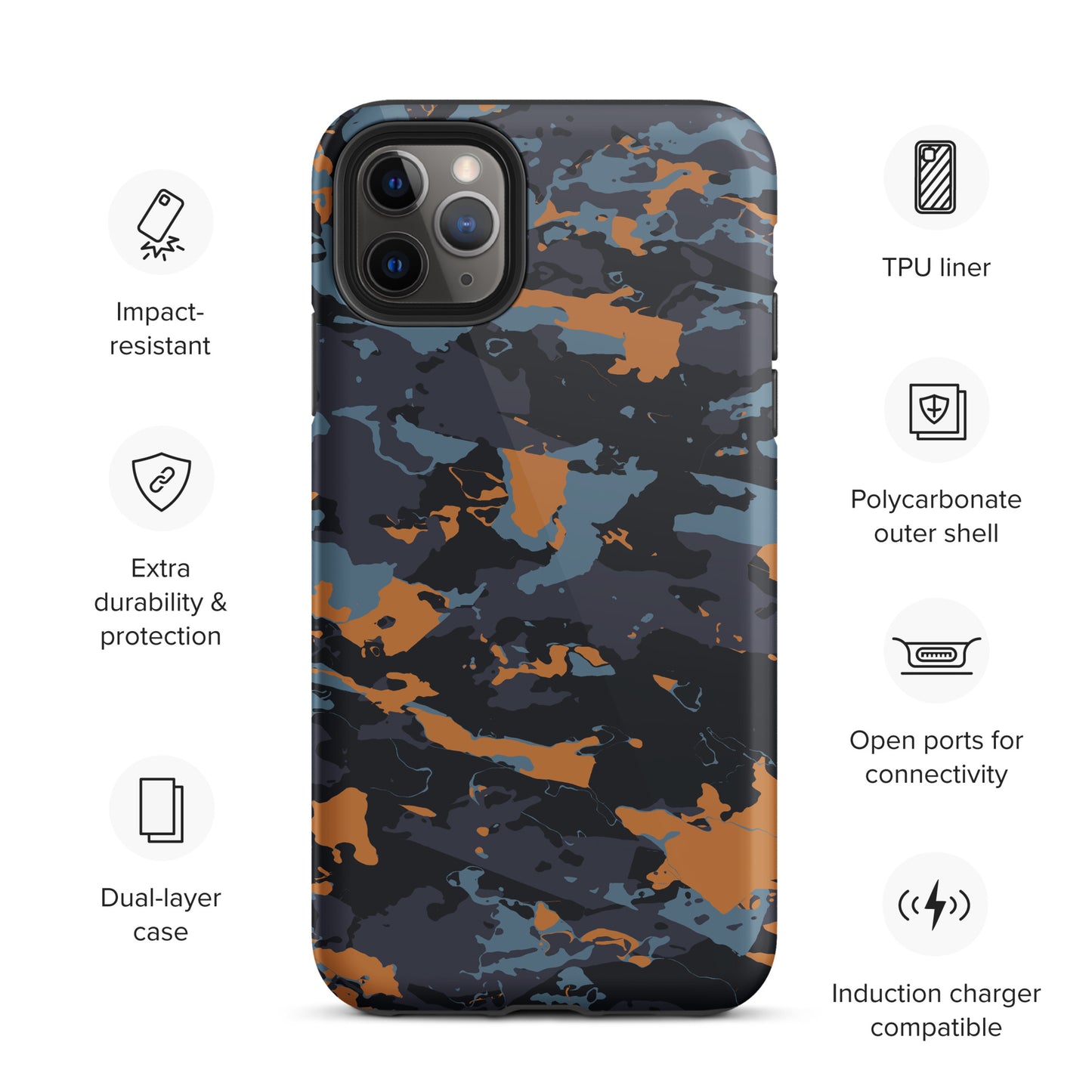 Hardcase iPhone® Handyhülle "Military Blue"