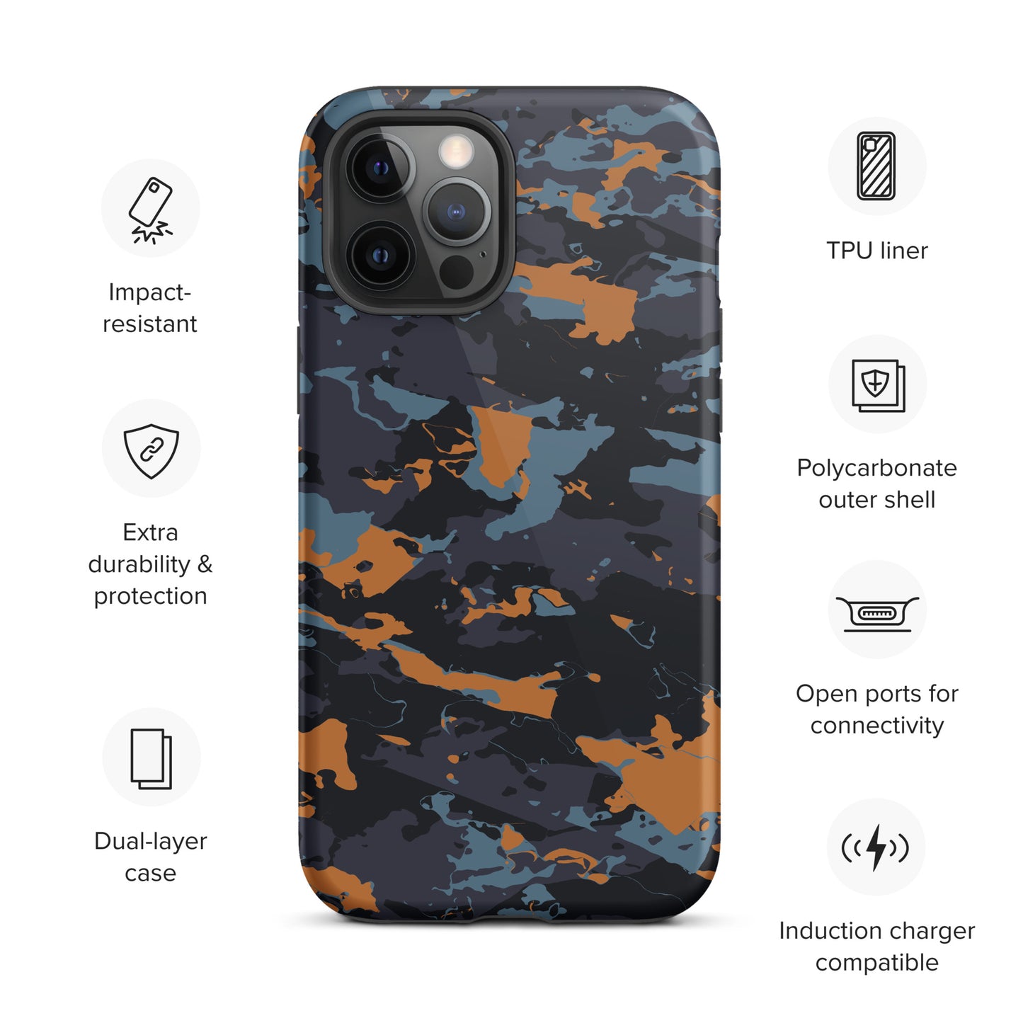 Hardcase iPhone® Handyhülle "Military Blue"