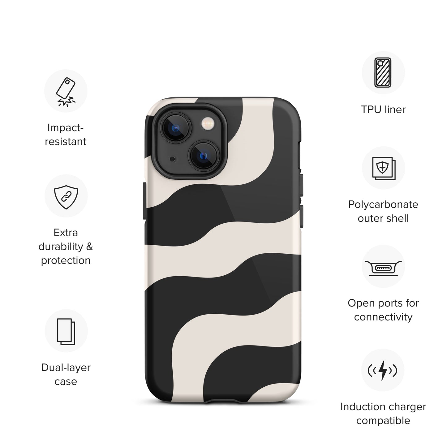 Hardcase iPhone® Handyhülle "Go with the Flow"