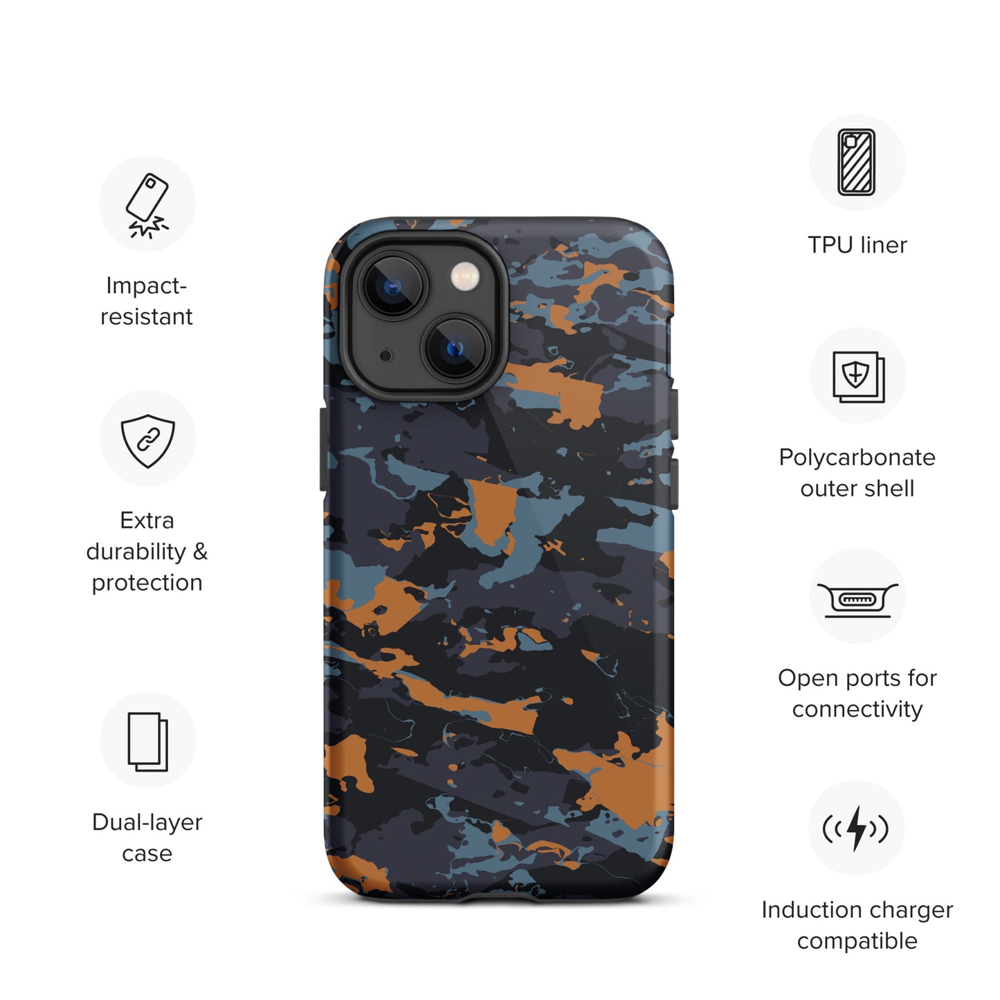 Hardcase iPhone® Handyhülle "Military Blue"