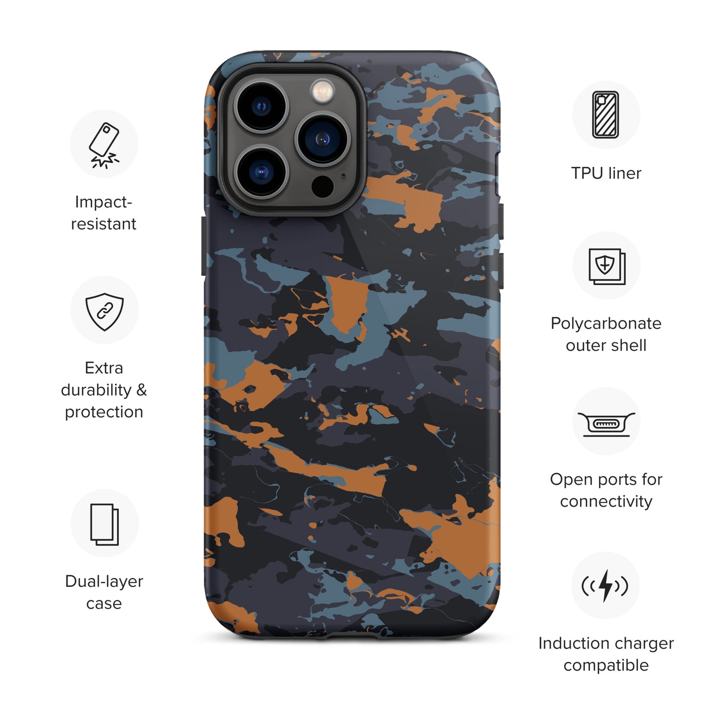 Hardcase iPhone® Handyhülle "Military Blue"