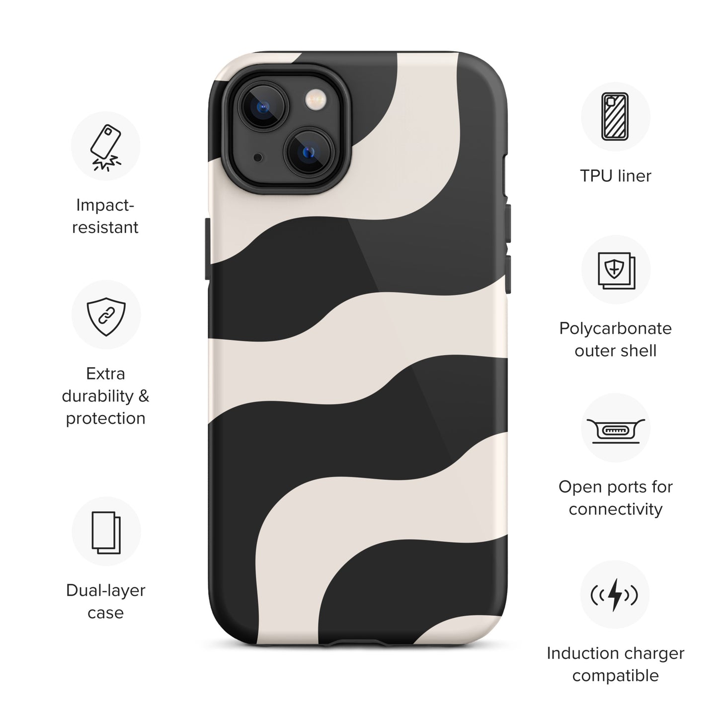 Hardcase iPhone® Handyhülle "Go with the Flow"
