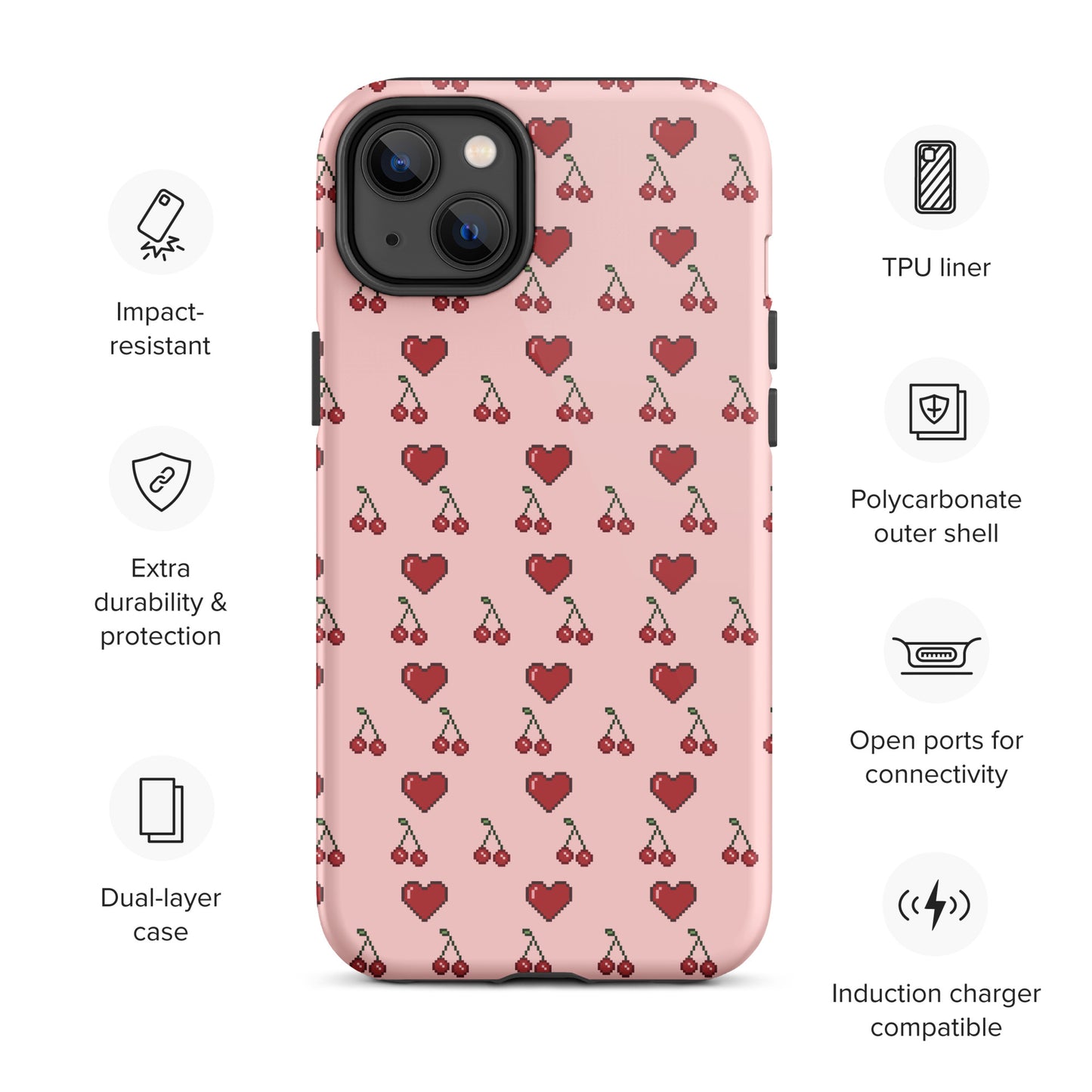 Hardcase iPhone® Handyhülle "Cherry Kiss"