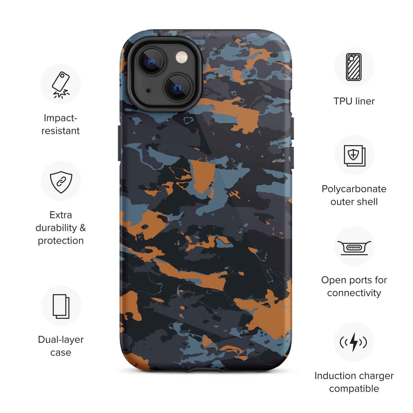 Hardcase iPhone® Handyhülle "Military Blue"