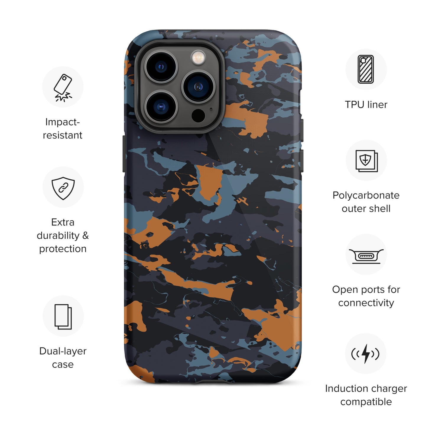 Hardcase iPhone® Handyhülle "Military Blue"